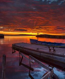 Dawn over Marseillan in the South of France
