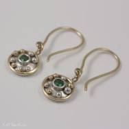 Tsavorite Garnet "Libretto" earrings