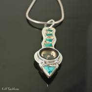 "Path of Turquoise" Compass Pendant
