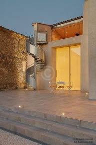 Rear terrace at night - Twilight Property Photography